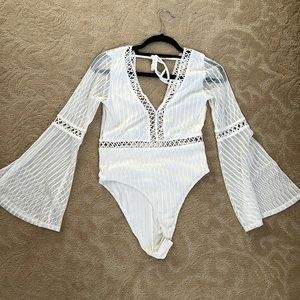 Fashion Nova White Body Suit